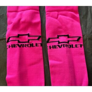 NWOT Neon Pink CHEVROLET Youth Tube Socks